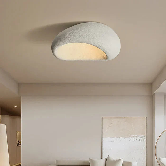 SereneAura - Natural Wabi-Sabi Ceiling Light