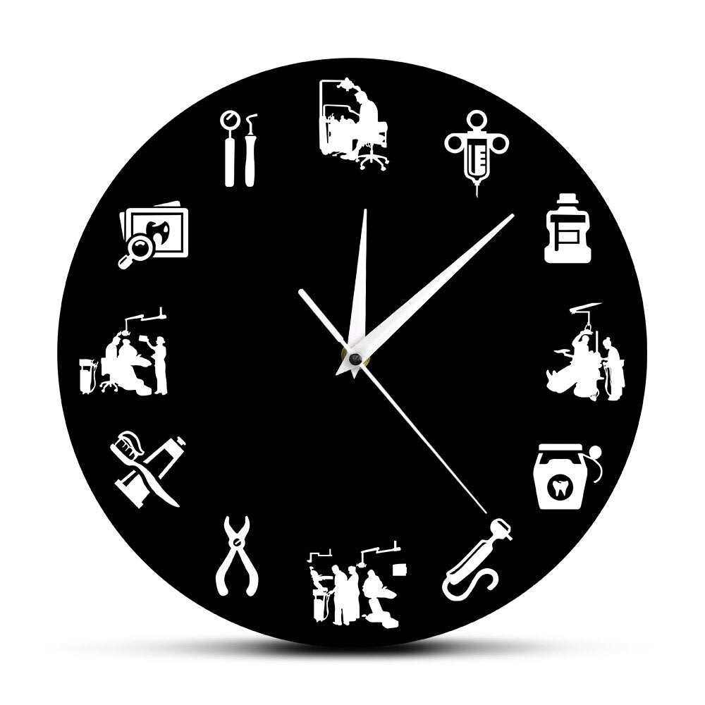Dental Wall Clock - Modern Practice Decor Clock