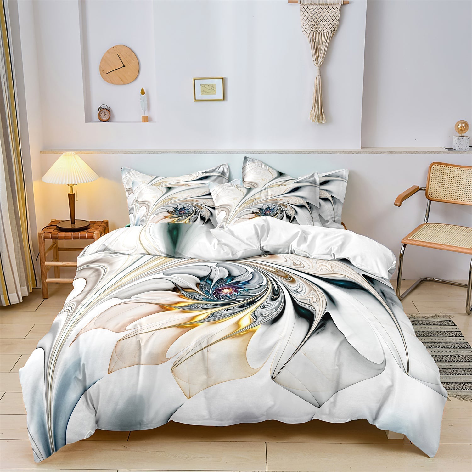 Artistic Duvet Cover Set - Vibrant Bedroom
