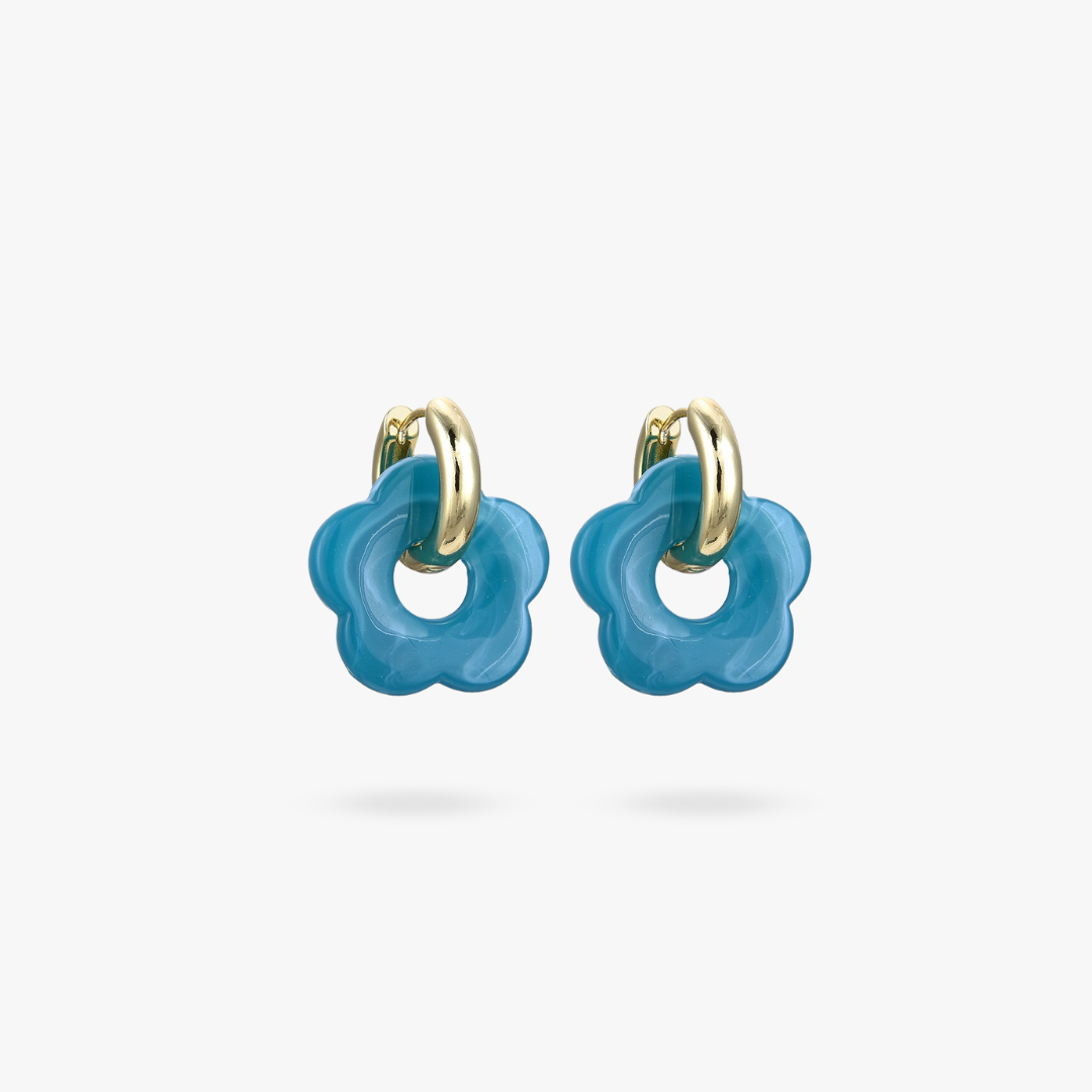 Valeria - Gold Flower Earrings for Women