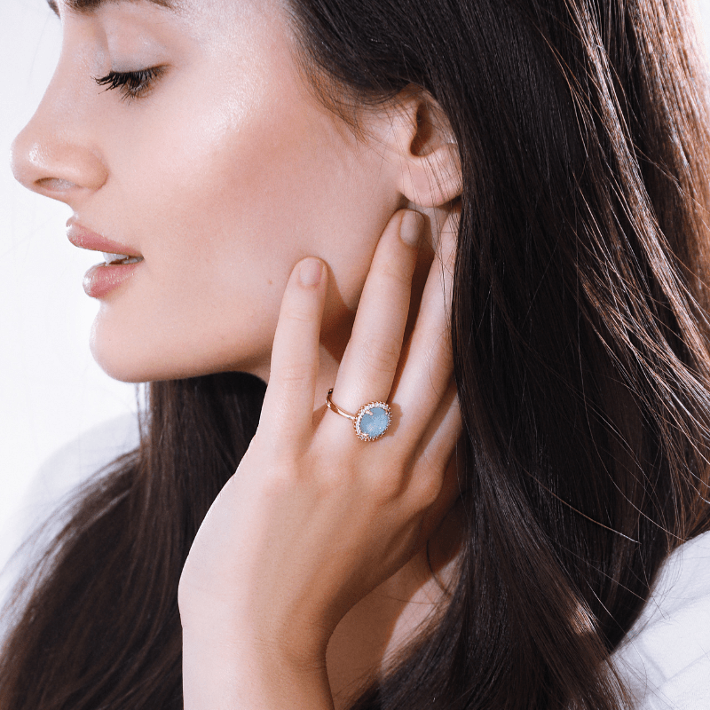 Elowen Glow Opal Cocktail Ring