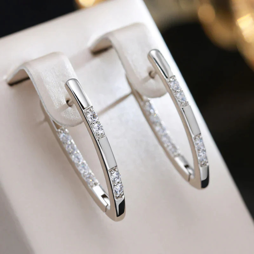 Celeste - 18K Gold Plated Zirconia Stud Earrings for Women