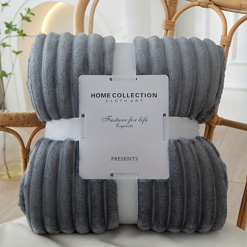 Flannel Polyester Blanket - Comfort & Warmth