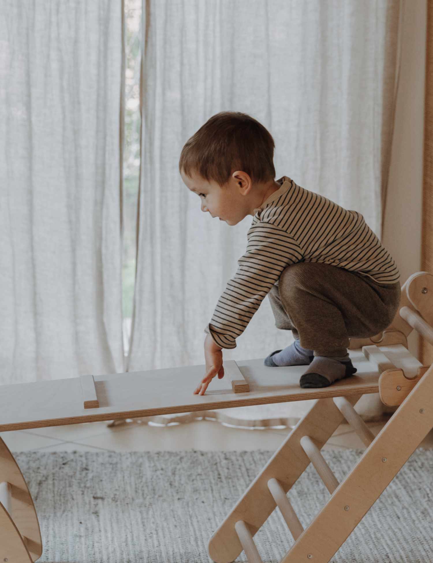 PlayClimb - Slide & Climbing Ladder Board 100cm