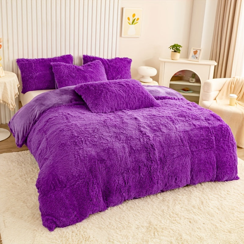 Ultra-Soft Plush Duvet Cover Set - Zipped