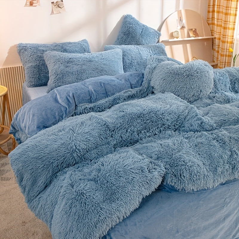 Luxe Velvet Duvet Cover Set - Soft Comfort