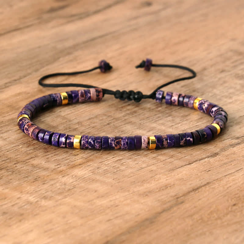 Seraphina - Braided Natural Stone Bead Bracelet for Women