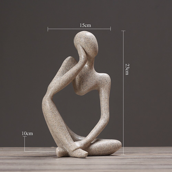 ReflectingMind - Abstract Thinker Sculpture