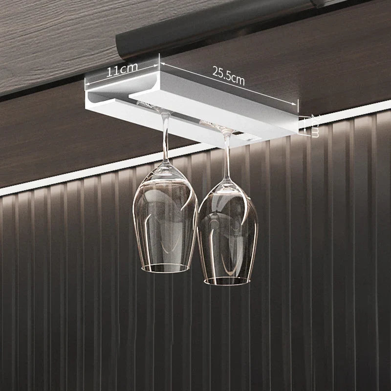 Elegant Wine Glass Rack - Space-Saving