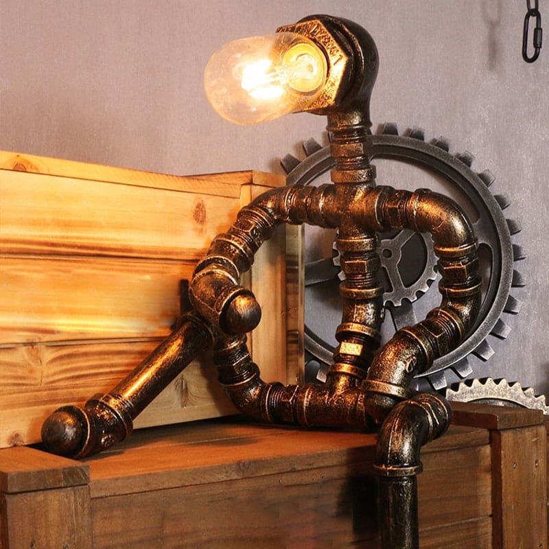 RoboLight Futuristic Bedroom Lamp with Storage