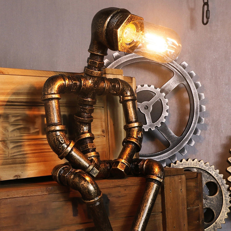 RoboLight Futuristic Bedroom Lamp with Storage
