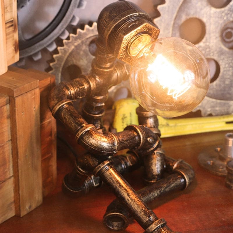 RoboLight Futuristic Bedroom Lamp with Storage