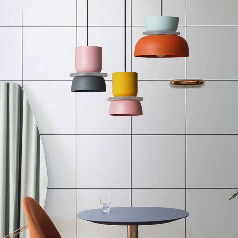 Macaron Pendant Lamp - Colorful Modern Ceiling Light