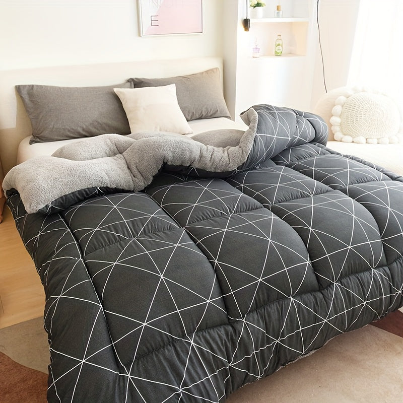 All-Season Geometric Duvet Insert - Comfort