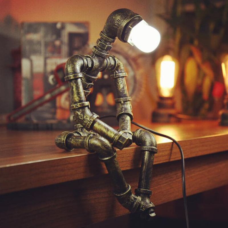 RoboShine Robot Lamp - Playful Iron Light