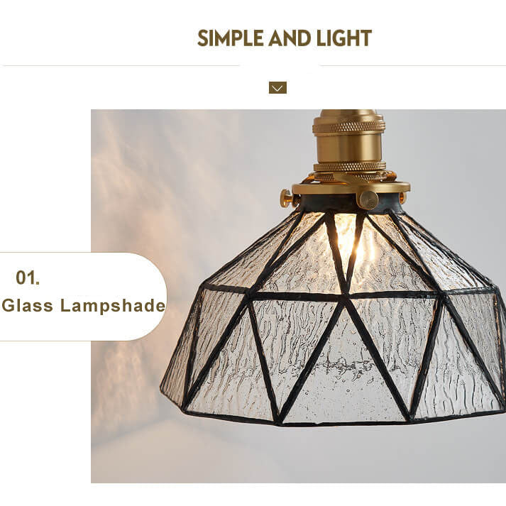 Aquarius Wall Lamp - Water-Ripple Glass