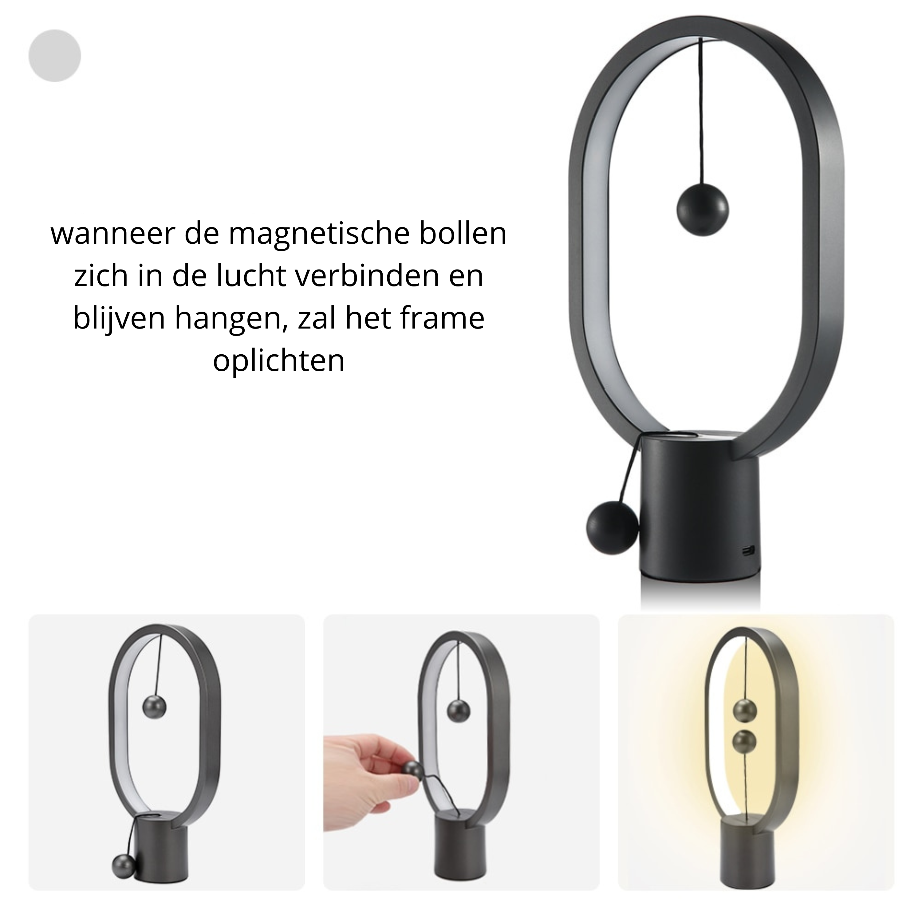 GlowSphere Table Lamp - Magnetic Floating Ambient Light