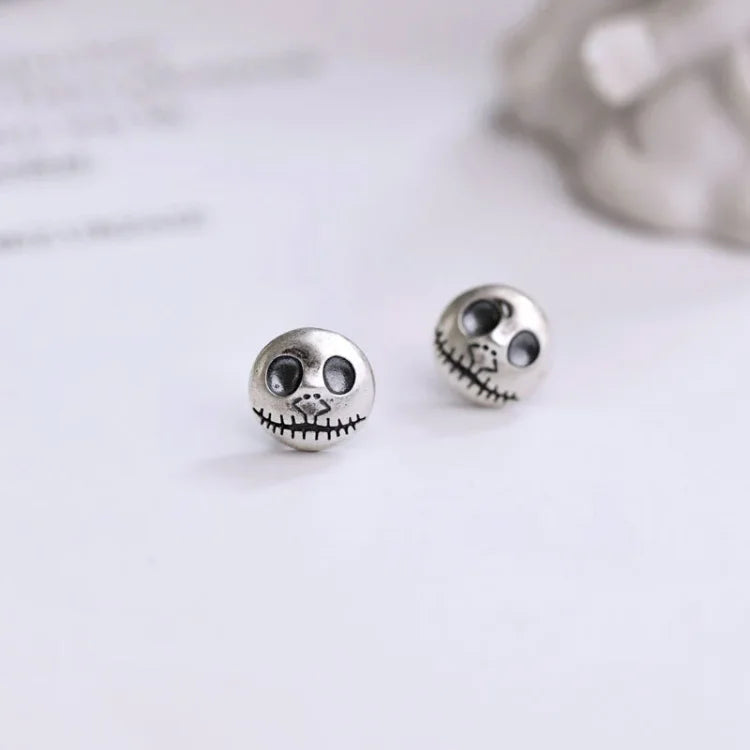 Mara - Pumpkin Prince Skull Earrings for Women