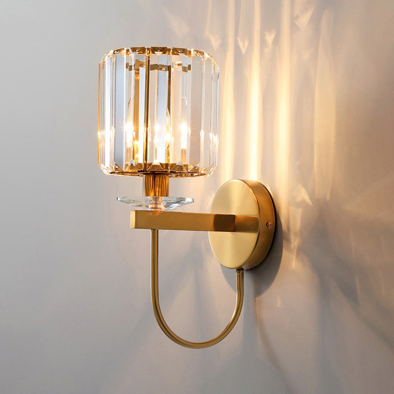 CrystalLux Wall Lamp - Luxe Cylindrical LED Sconce