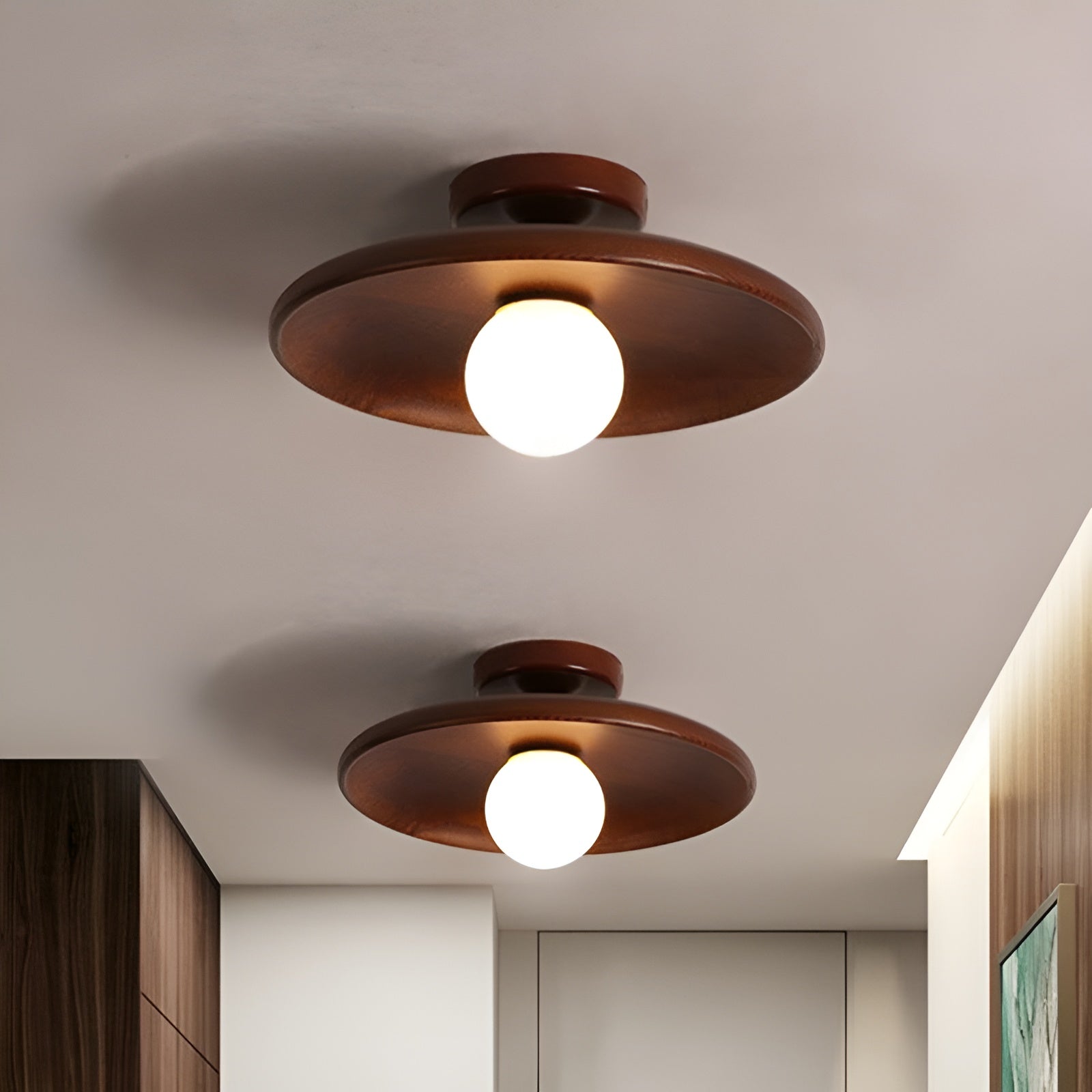 WoodBliss Wabi-Sabi Ceiling Lamp - Wabi-Sabi Wood Ceiling