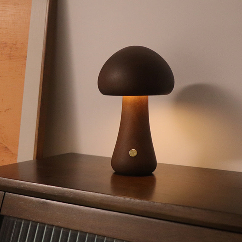 Mushroomlight - Wireless Wooden LED Night Light