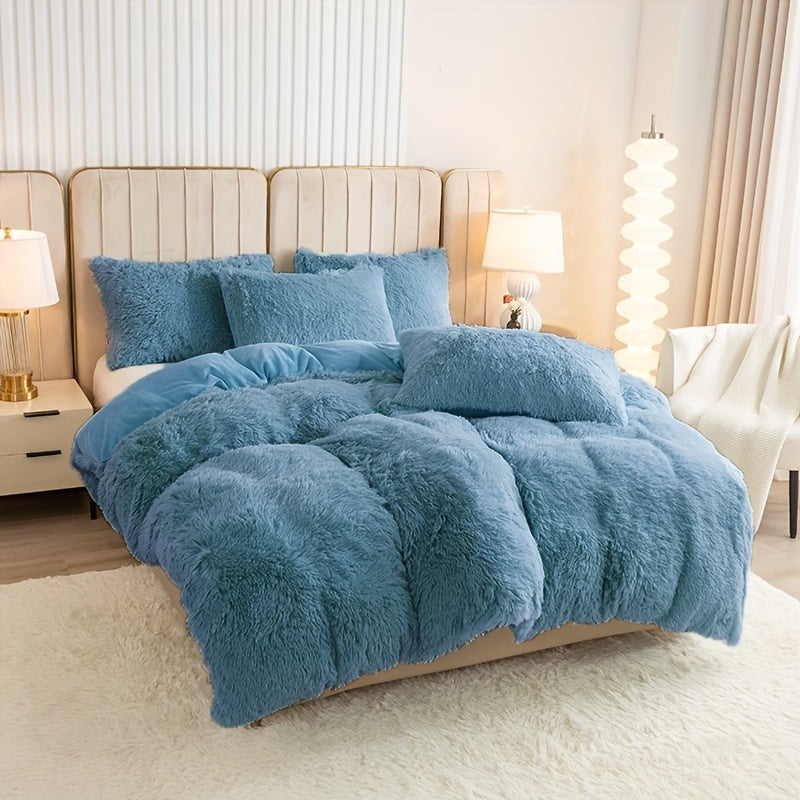 Ultra-Soft Plush Duvet Cover Set - Zipped