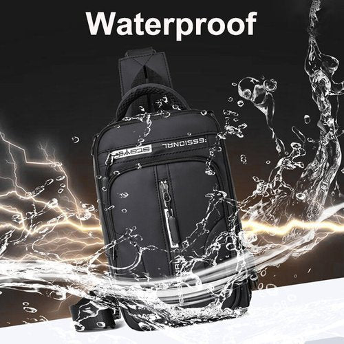 SecureNylon - Waterproof Anti-Theft Shoulder Bag