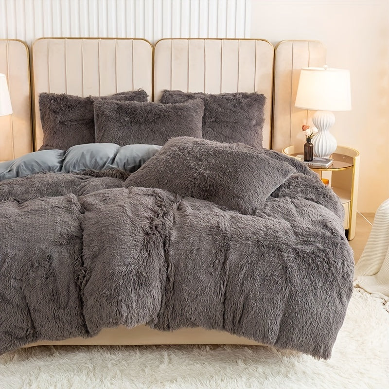 Ultra-Soft Plush Duvet Cover Set - Zipped