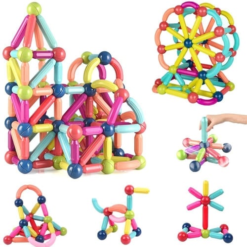 MagicBlocks Toy - Magnetic Building Blocks Set with Storage Box