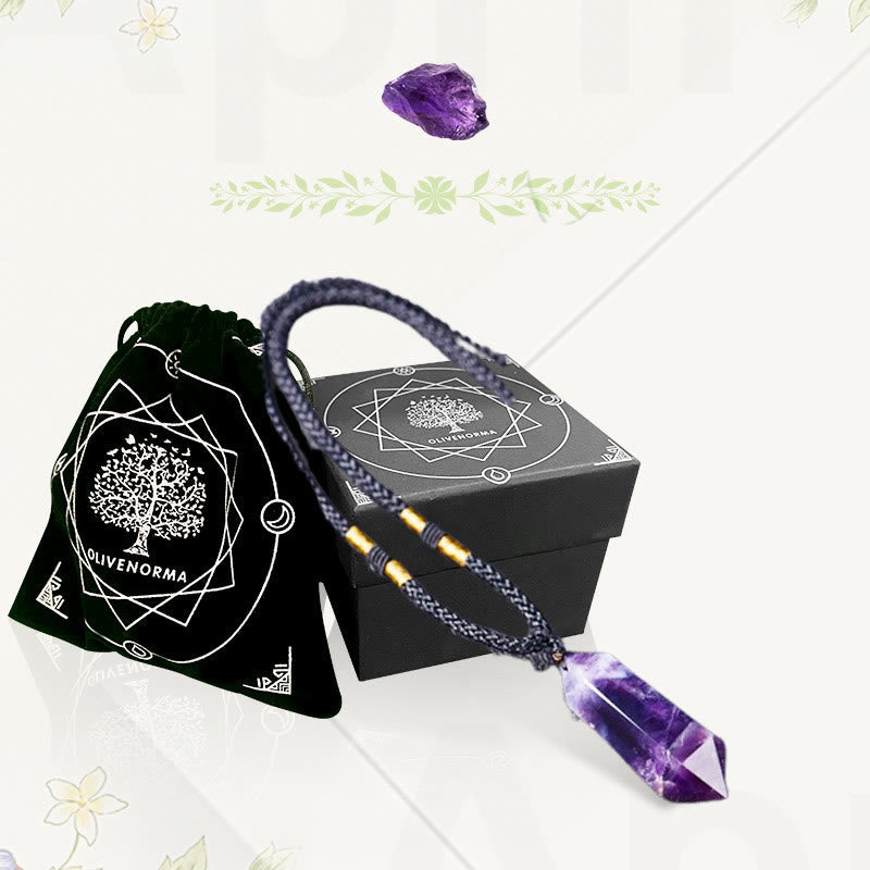 Natural Amethyst - Crystal Necklace