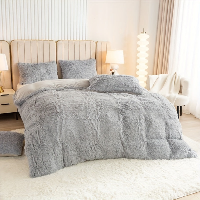 Ultra-Soft Plush Duvet Cover Set - Zipped