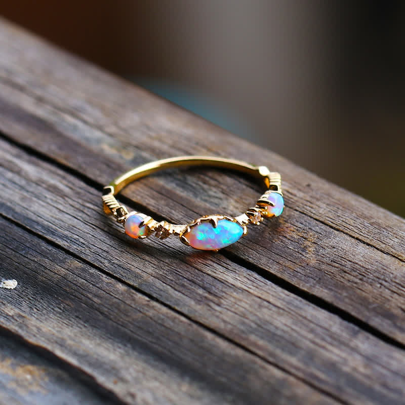 Isabella - Vintage Opal Ring of Love and Sincerity for Women