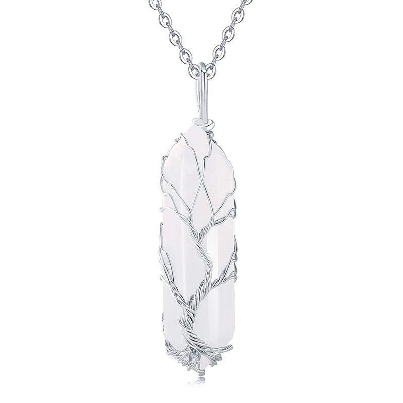 Elara - Tree of Life Crystal Gemstone Necklace for Women