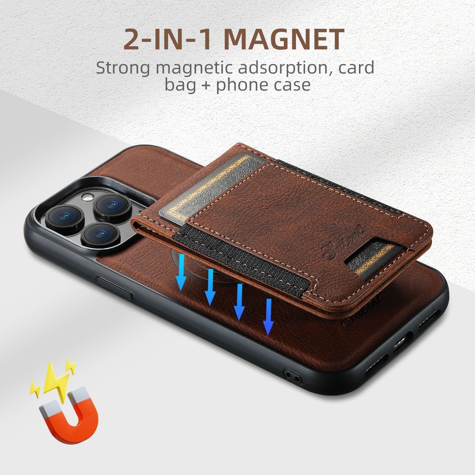 LuxLeather Case - Leather Phone Case with MagSafe and Card Holder