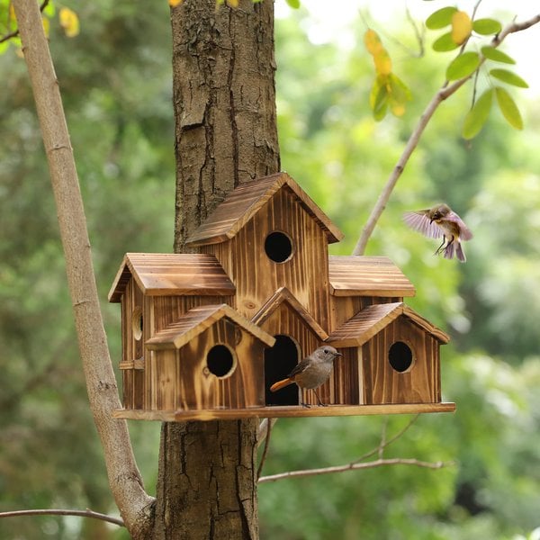 NatureNest - Handmade Wooden Birdhouse