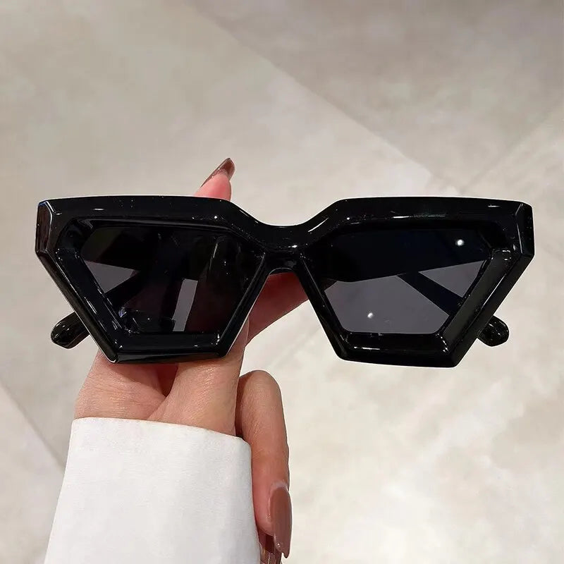 Emma - Retro Square Cat-Eye Sunglasses