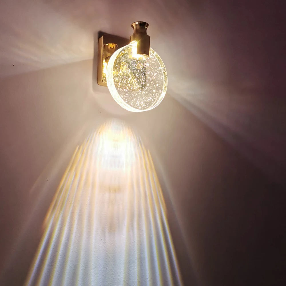 LuxeCircle Wall Lamp - Modern Round LED Sconce