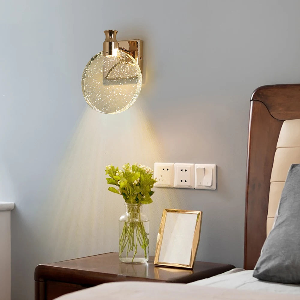 LuxeCircle Wall Lamp - Modern Round LED Sconce