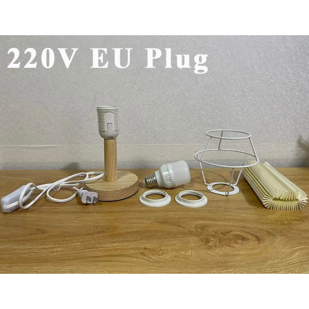 Foldable Pleat Table Lamp - DIY Warm LED Accent Light