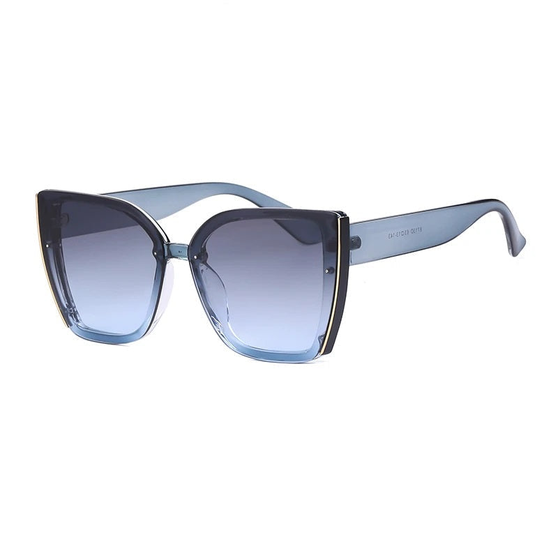 BillieShade - Square Retro Cat-Eye Sunglasses with UV Protection