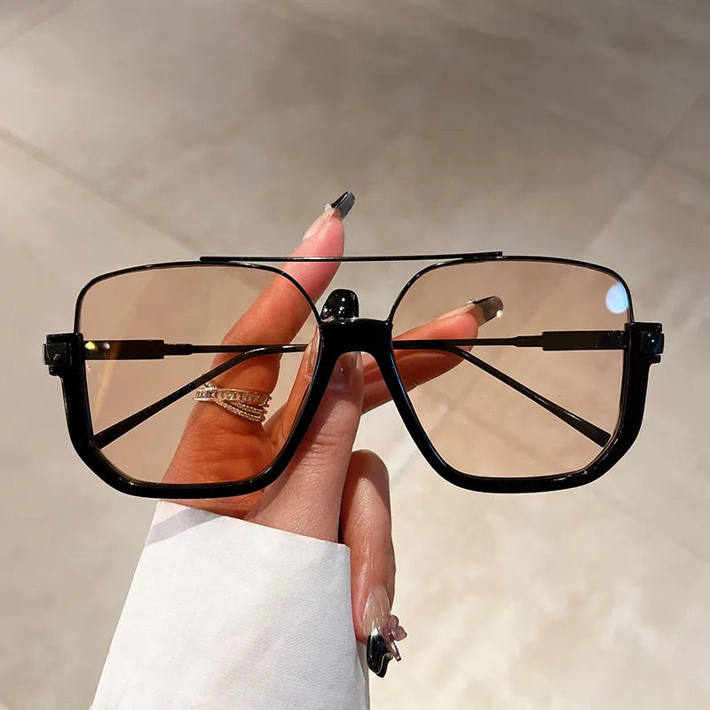 Julia Shades - Retro Oversized Square Sunglasses with UV Protection