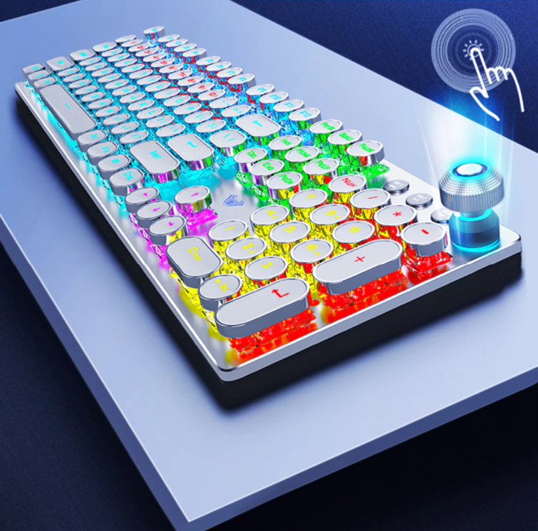 PunkType Mechanical Keyboard - RGB Backlit Keyboard for Work and Gaming