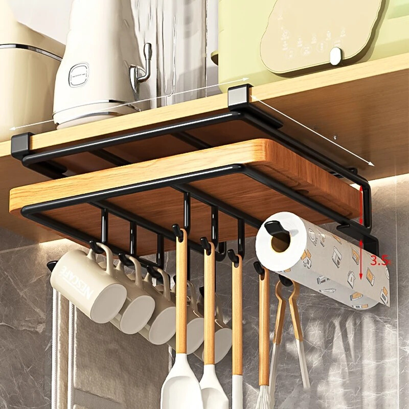 Kitchen Hanging Organizer - No Drilling