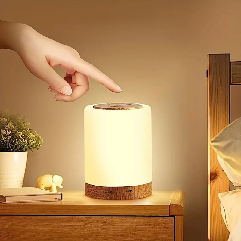 Kids LED Night Light - Portable Rechargeable Bedside Lamp