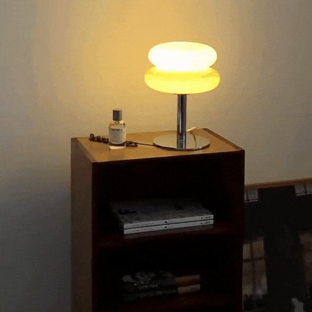 Macaron Glass Table Lamp - USB Glass Bedside Light