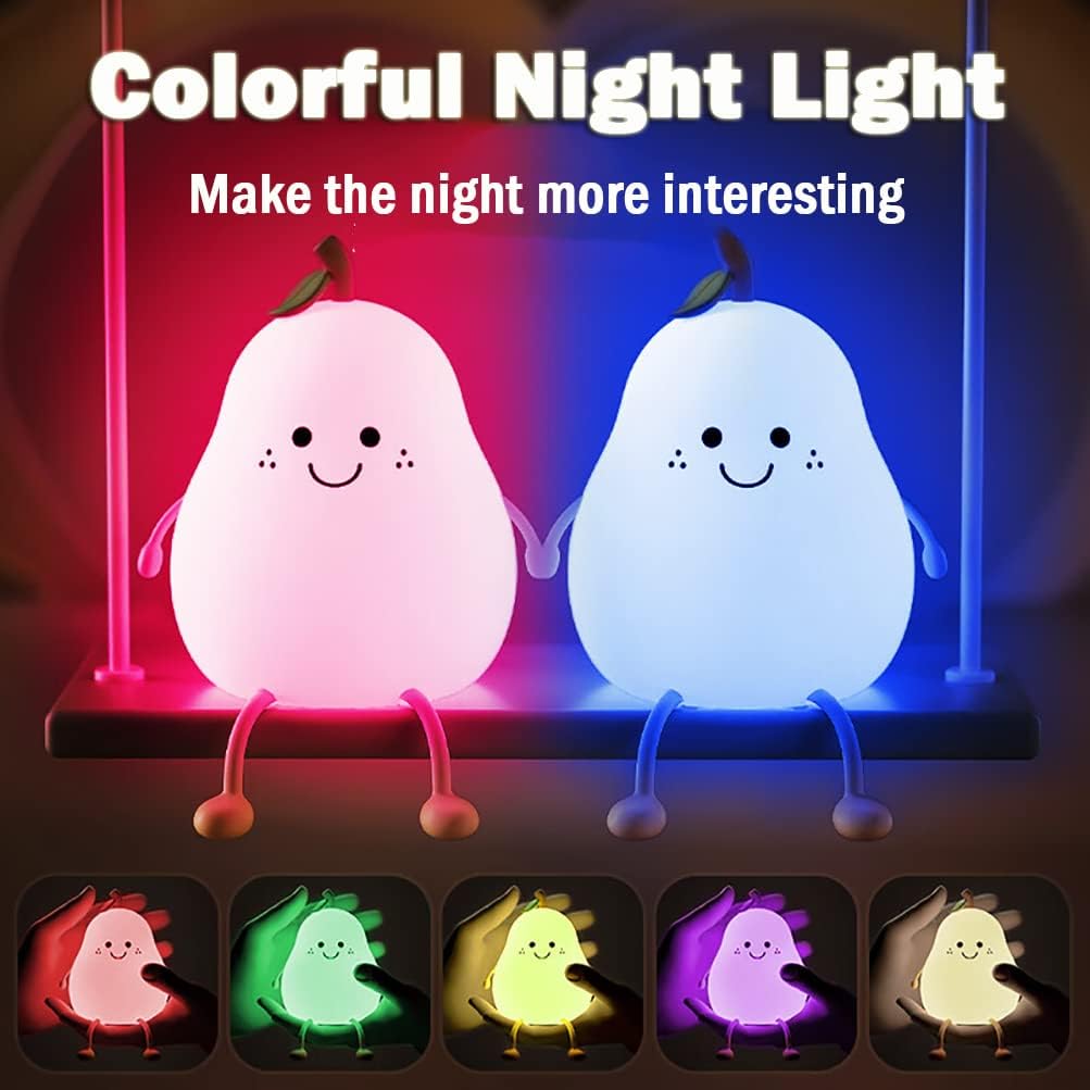 PearGlow LED Night Light - USB Warm White