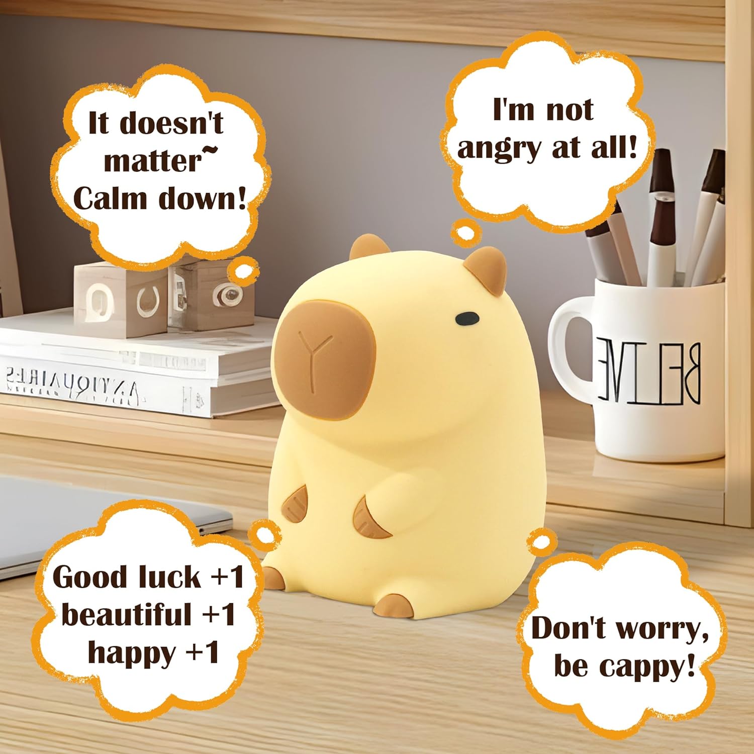 CapySnuggle LED Night Lamp - Capybara Glow