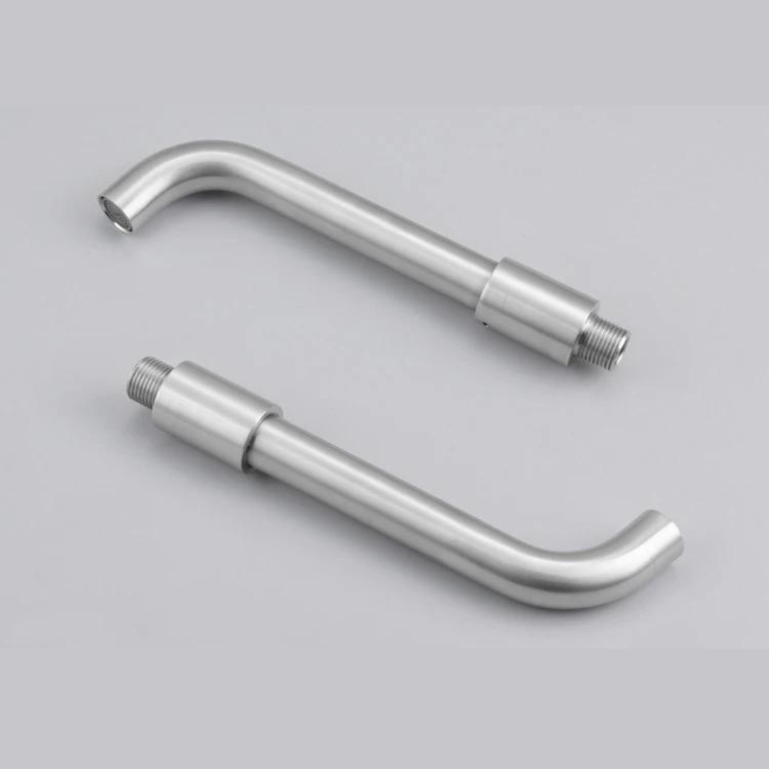 Brushed Nickel Wall Faucet - Modern Basin Mixer Tap