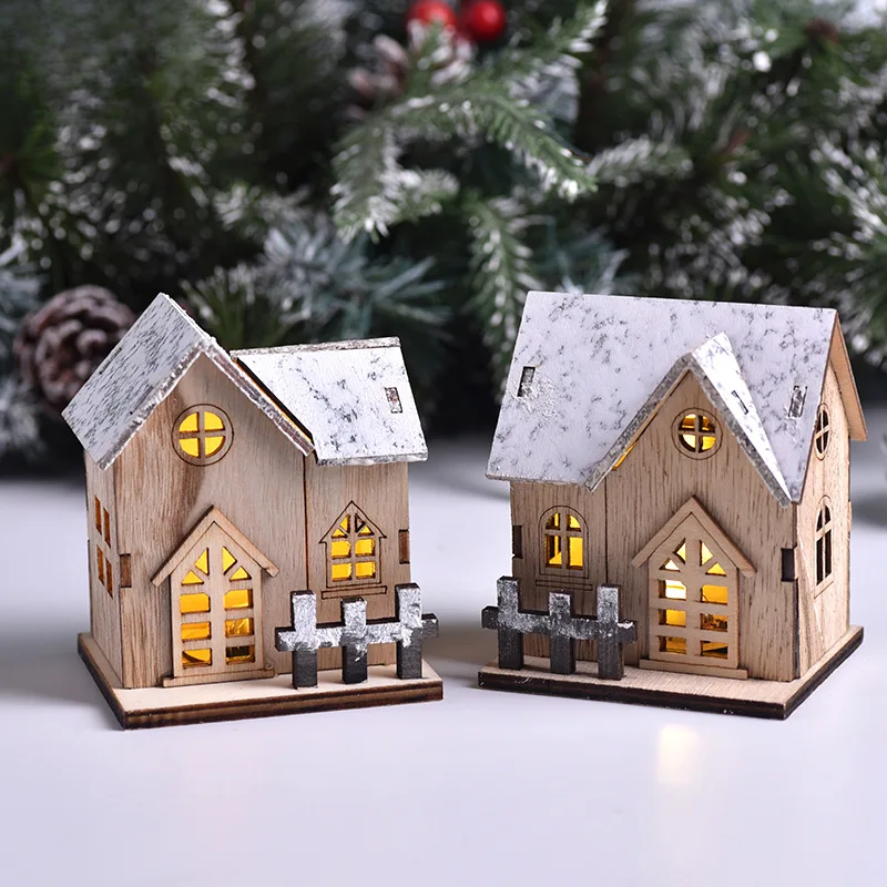 FrostGlitter LED House Lanterns - Festive Christmas Decor