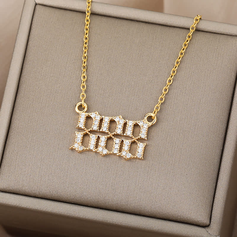 Zirconia - Angel Numbers Necklace for Women